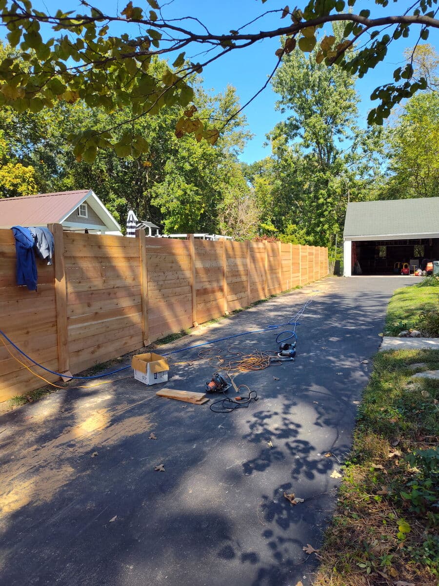 Chain Link to Cedar Upgrade